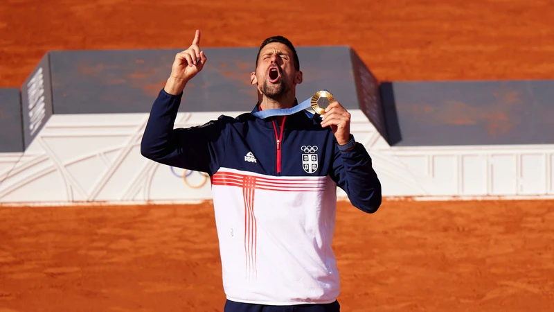 Tay vợt số 1 thế giới Novak Djokovic dành huy chương vàng tại thế vận hội Olympic Paris 2024