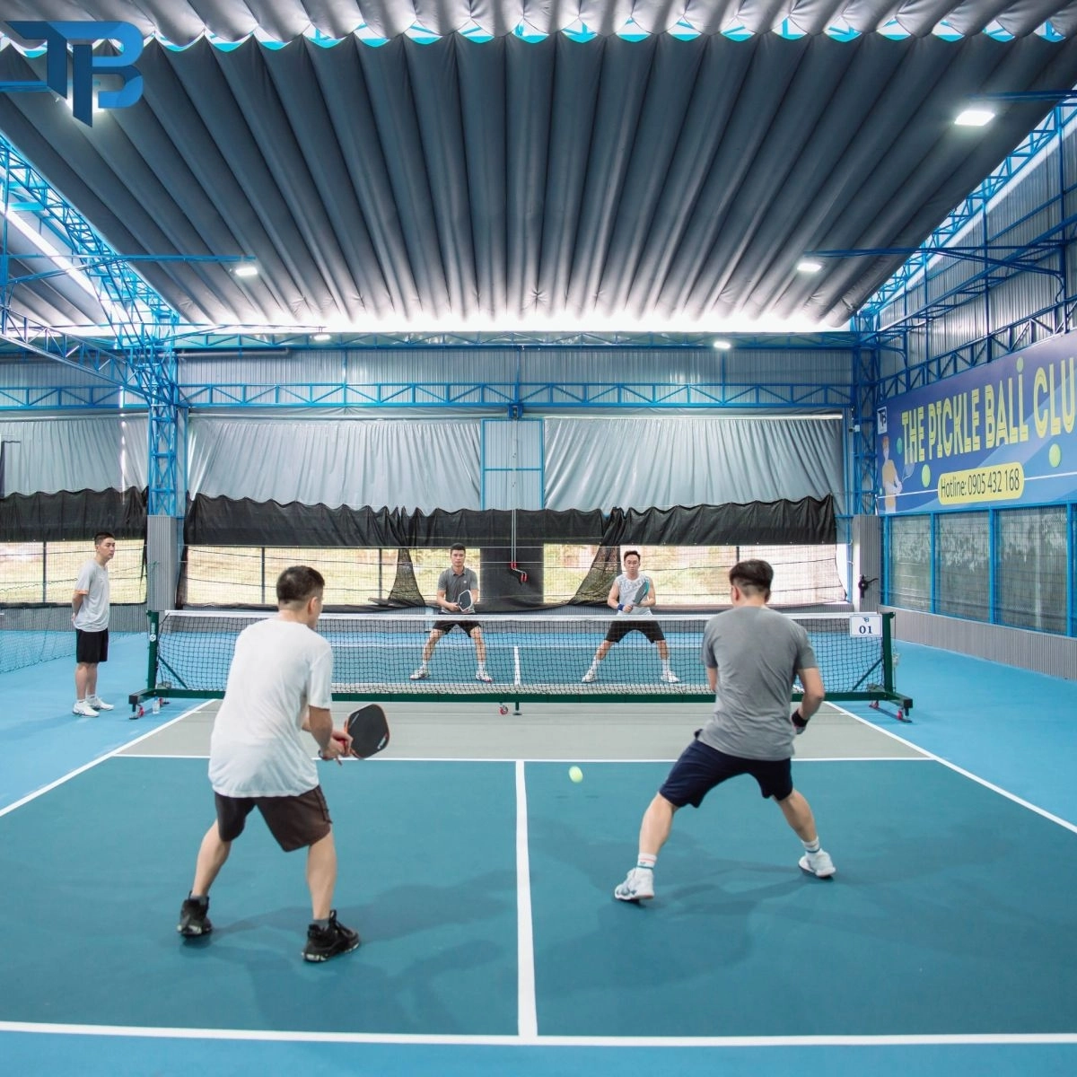 Không gian sân pickleball tại TB pickleball