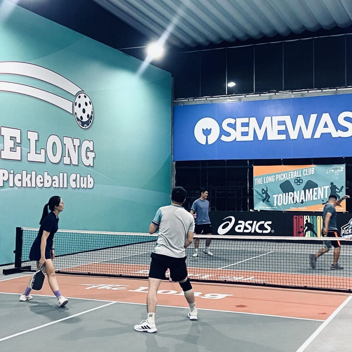 Sân pickleball tại the long pickleball 2 thủ đức