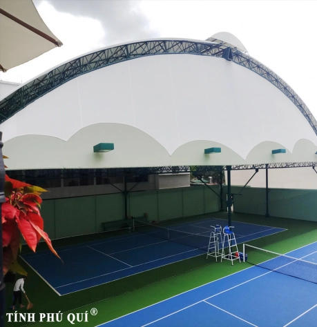 Thi công mái che tennis XTREME