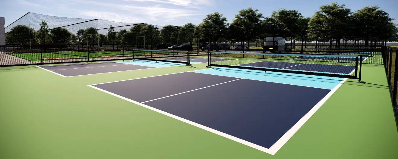 sân pickleball đôi