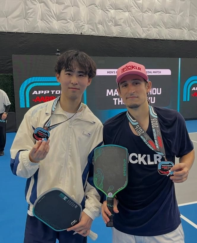 Thomas Yu Pickleball đặt huy chương vàng nội dung đôi nam