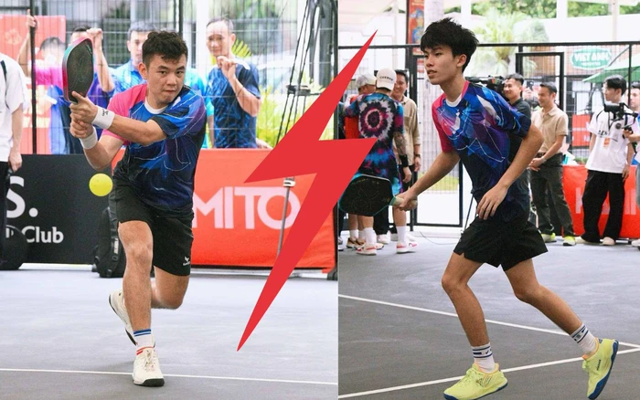 Tống Nhật Minh pickleball đối đầu với Lý Hoàng Nam