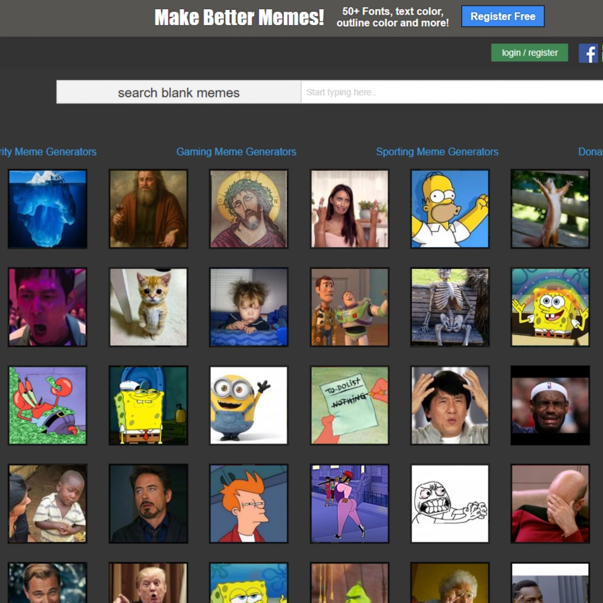 trang web make a meme