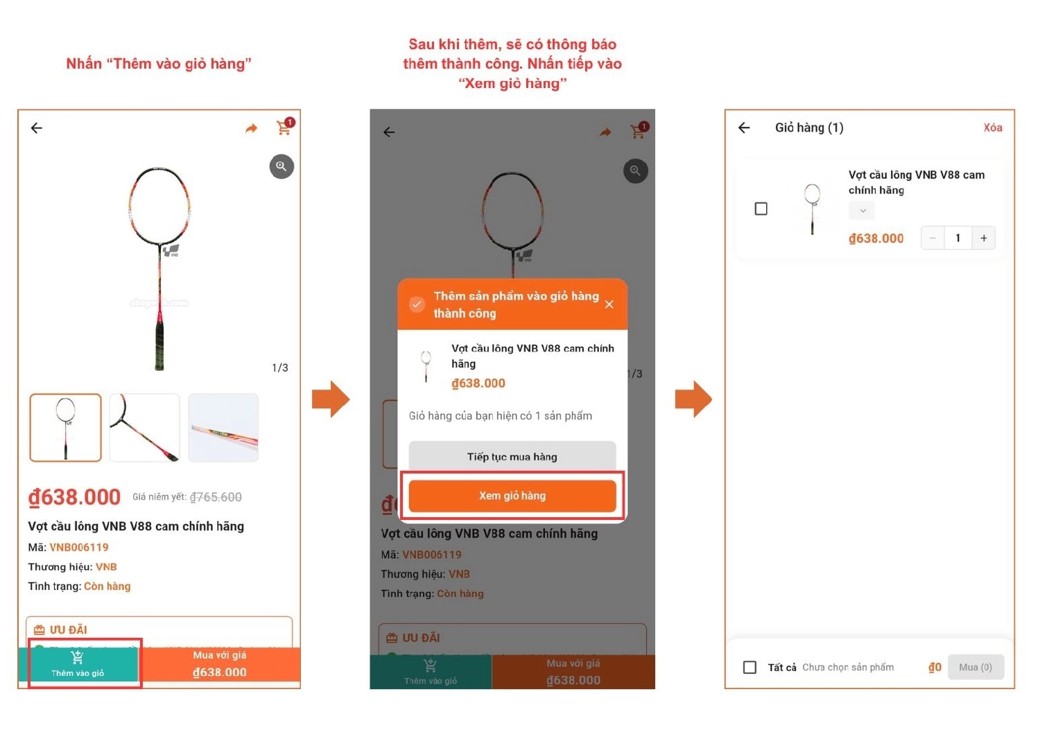Thêm sản phẩm vào giỏ hàng