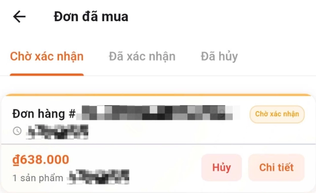  Theo dõi đơn hàng trên ứng dụng ShopVNB