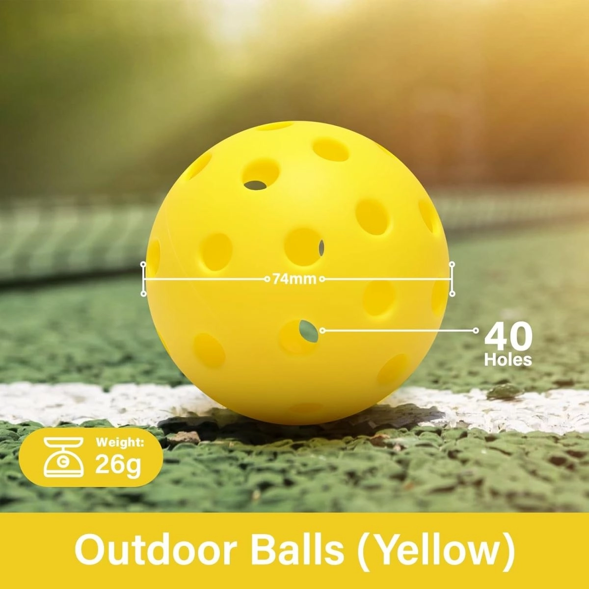 Bóng pickleball theo tiêu chuẩn USAPA