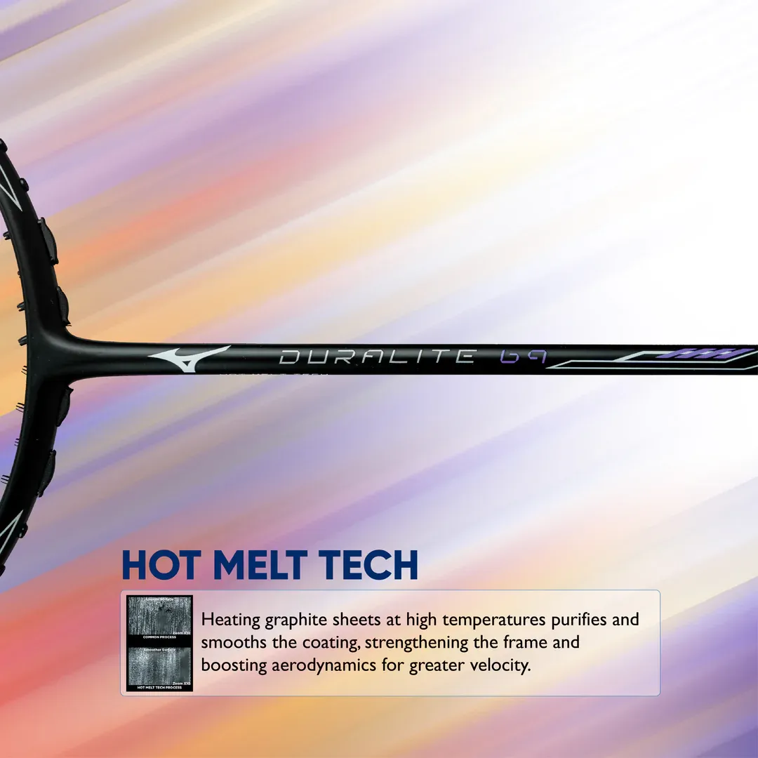 Công nghệ Hot Melt Tech của Vợt cầu lông Mizuno Duralite 69