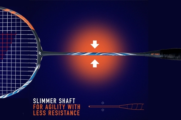 Công nghệ SLIM SHAFT của Vợt Cầu Lông Yonex Astrox 02 Feel 