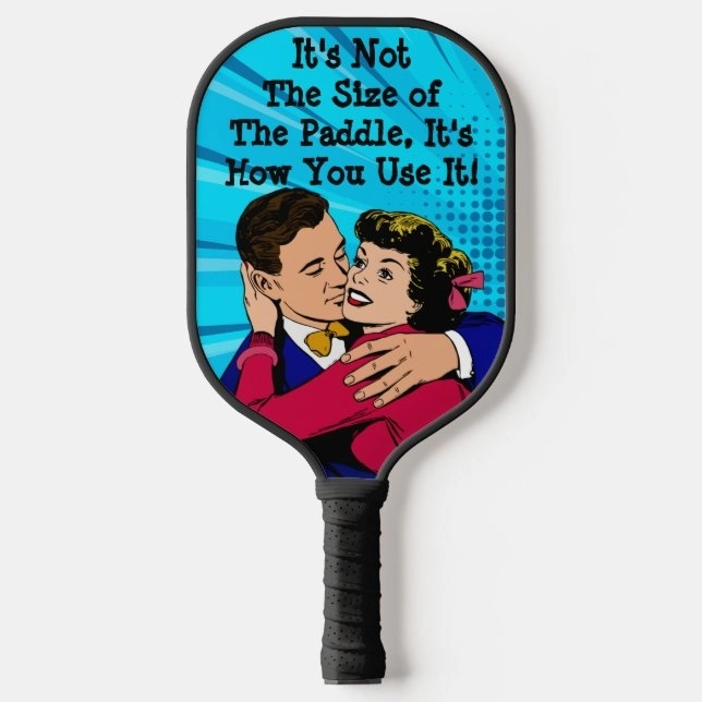 Vợt Pickleball hài hước hình nhân vật người vui nhộn 3