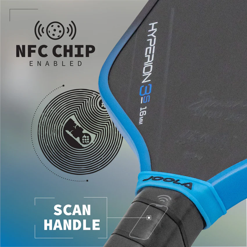 Công nghệ NFC Chip Accessible của Vợt Pickleball Joola Simone Jardim Hyperion 3S 16mm 