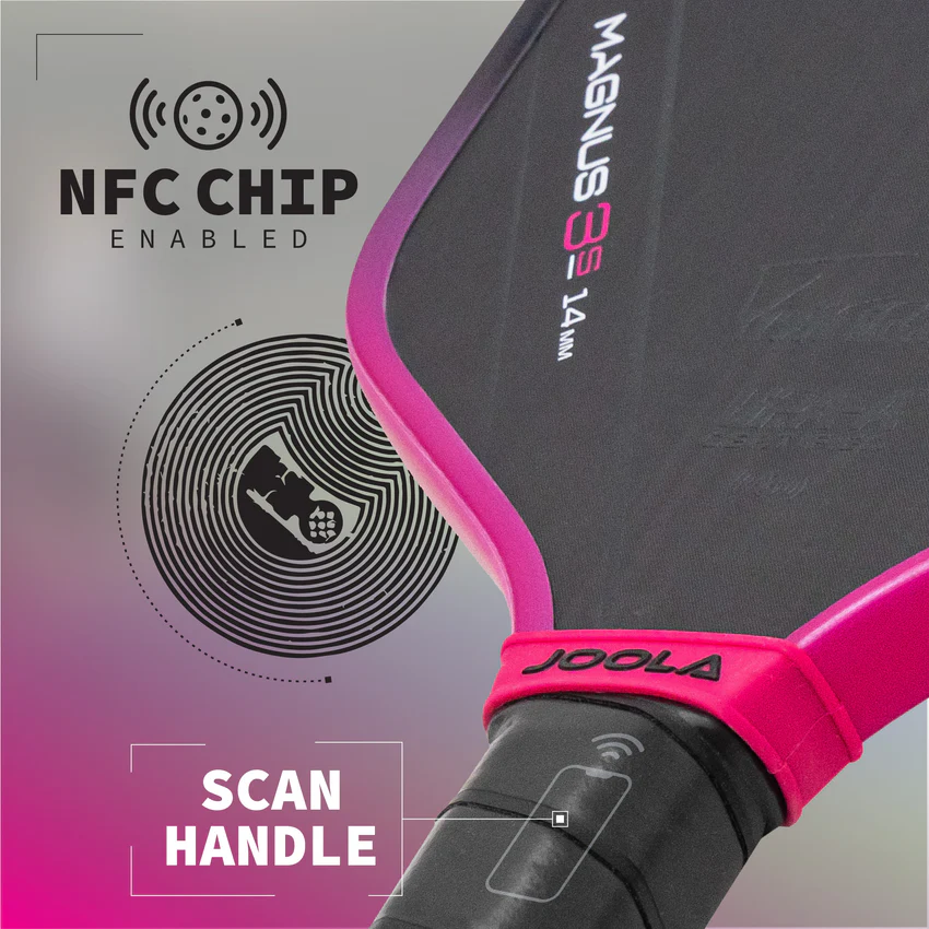 Công nghệ NFC CHIP ACCESIBLE trên Vợt Pickleball Joola Tyson Mcguffin Magnus 3S 16mm chính hãng