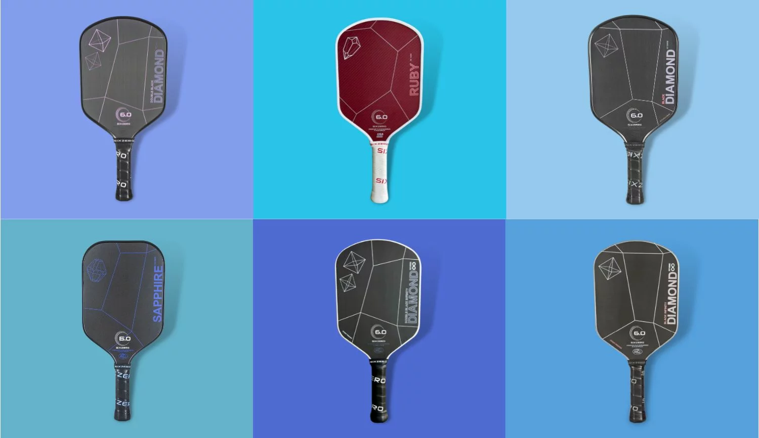 Các dòng sản phẩm của vợt Pickleball Six Zero