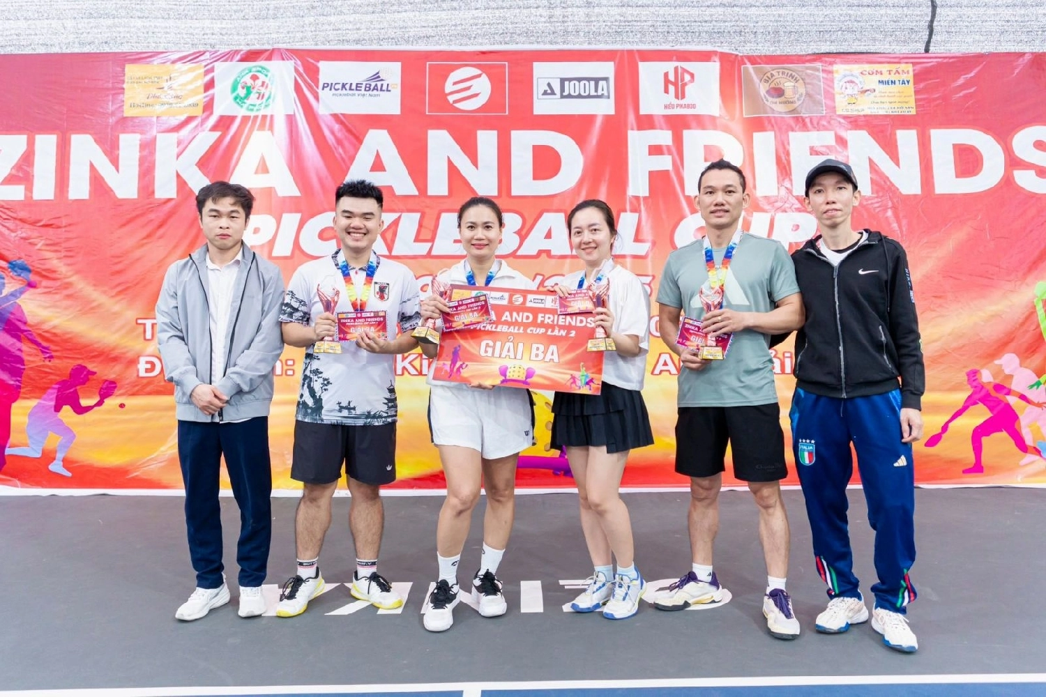 Sân zinka pickleball tổ chức giải đấu