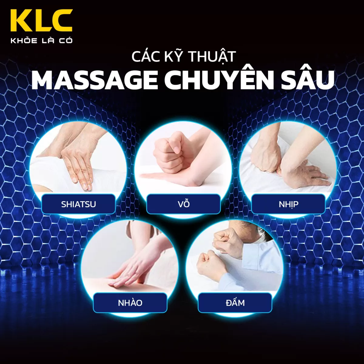 các kỹ thuật massage chuyên sâu của Ghế Massage KLC K686
