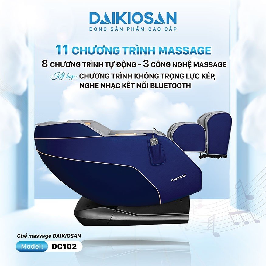 Chế độ không trọng lực của Ghế Massage Daikiosan DC102