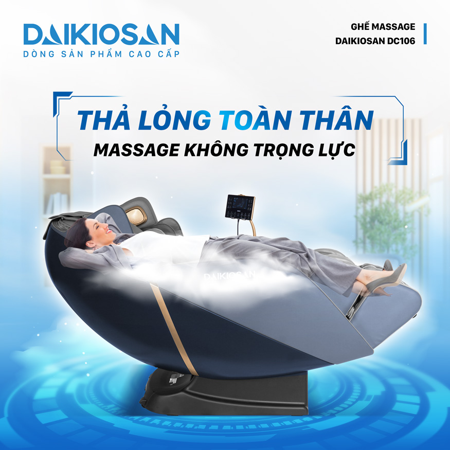 Chế độ không trọng lực của Ghế Massage Daikiosan DC106
