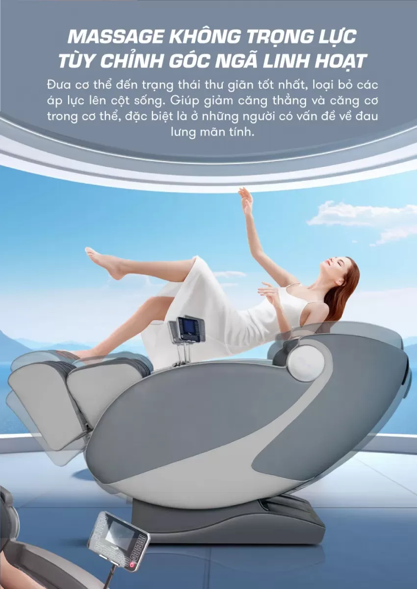 Chế độ không trọng lực của ghế massage Elip E4