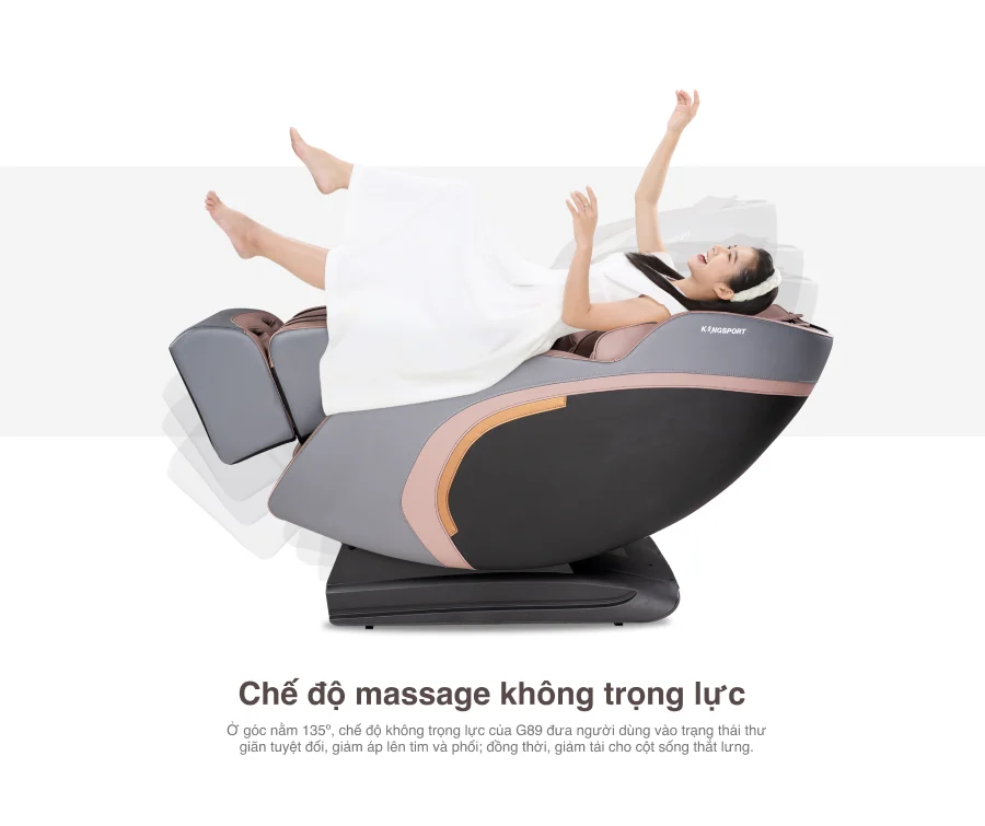 Chế độ massage không trọng lực của Ghế Massage Kingsport G89