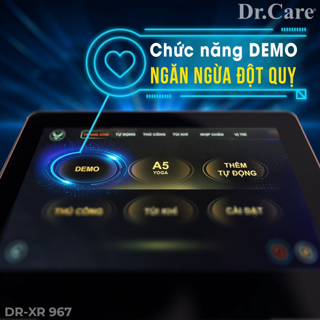 Chức năng Demo của Ghế Massage Dr.Care Xreal DR-XR 967