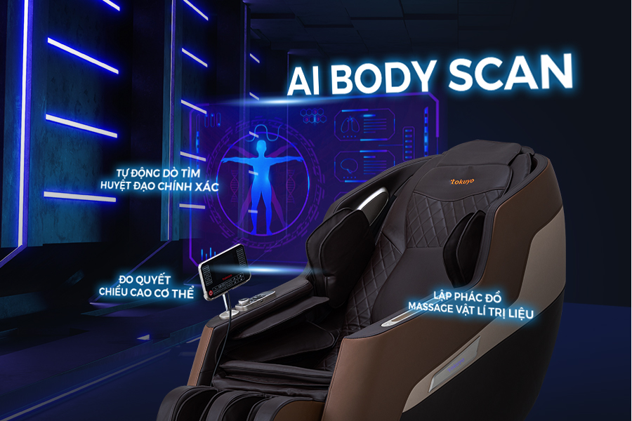 Công nghệ Body Scan của Ghế massage Tokuyo TC-399