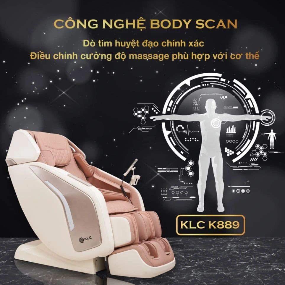 Công nghệ Body scan của Ghế Massage KLC K889