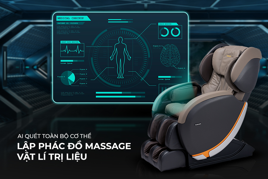 Công nghệ Body Scan của Ghế massage Tokuyo JC-3680 (Made in Japan)