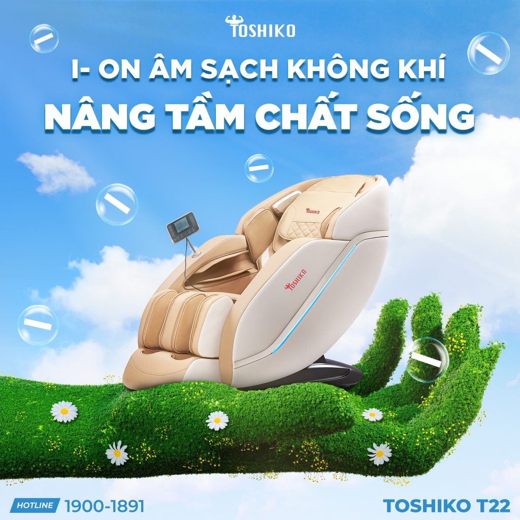 Công nghệ I-on âm của Ghế Massage Toshiko T22