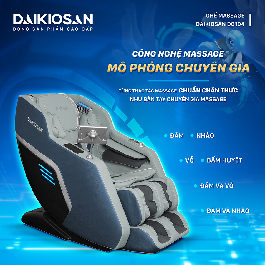 Công nghệ massage 3D của Ghế Massage Daikiosan DC104