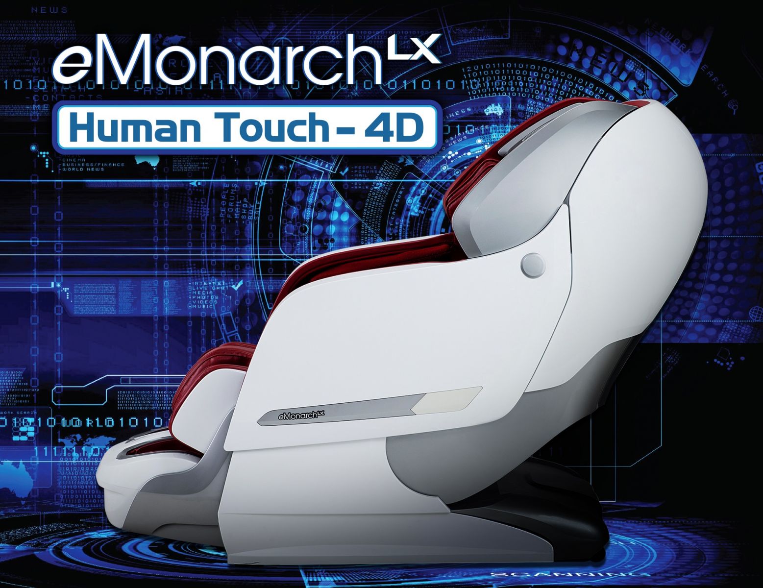 Công nghệ 4D Human Touch của Ghế massage OKIA eMonarch LX