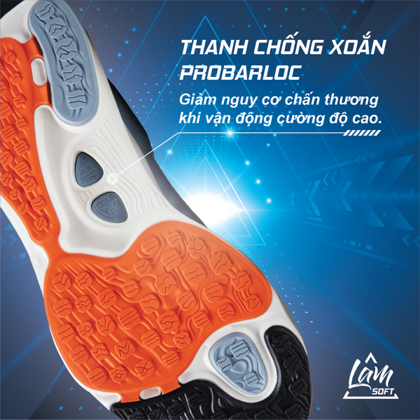 Công nghệ  PROBAR LOC của Giày Cầu Lông Lining AYZU001-3 Đen (Nội Địa Trung)