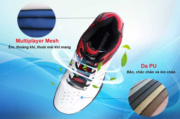 công nghệ Breathability của giày cầu lông Kawasaki