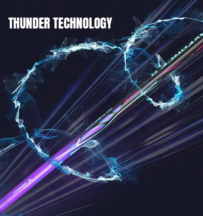 Công nghệ THUNDER TECHNOLOGY vợt cầu lông Lining Axforce Cannon-Light - Pearl White chính hãng