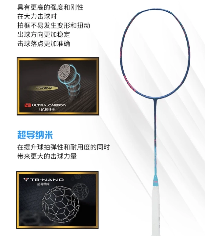 Công nghệ ULTRA CARBON của vợt cầu lông Lining Axforce 50 (Nội Địa Trung)