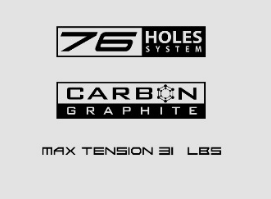 Công nghệ 76 Holes System, Carbon Graphite của Vợt Cầu Lông Felet Alunzo 990 (Wht) Chính Hãng