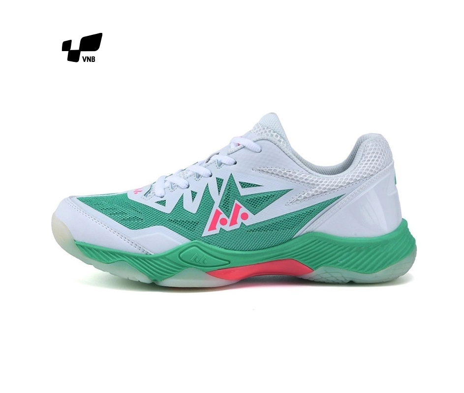 giày cầu lông Lefus L028 - Trắng xanh lá