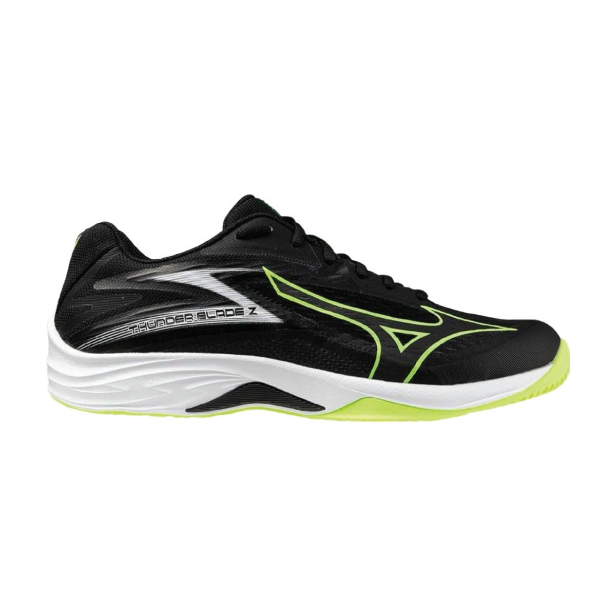 Giày Cầu Lông Mizuno Thunder Blade Z - Đen Vàng Xanh Chính Hãng (V1GA237012)