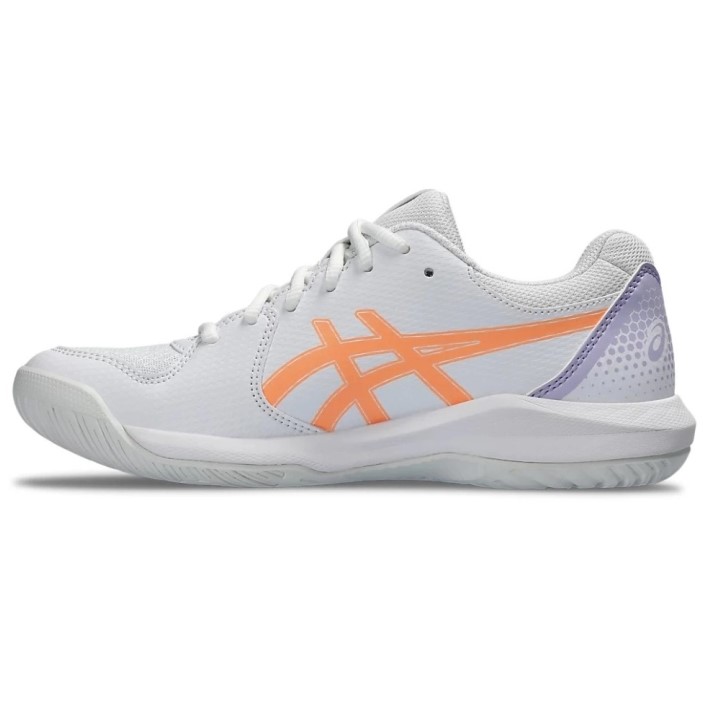 Giày pickleball Asics Gel Dedicate 8 Trắng Cam