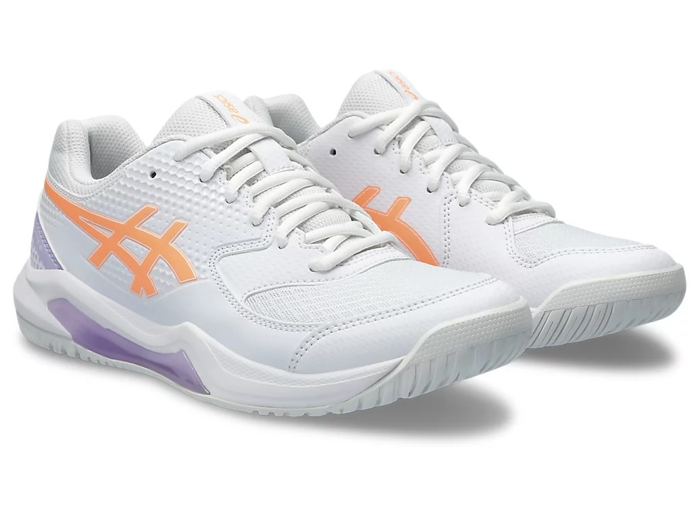 Giày pickleball Asics Gel Dedicate 8 Trắng Cam