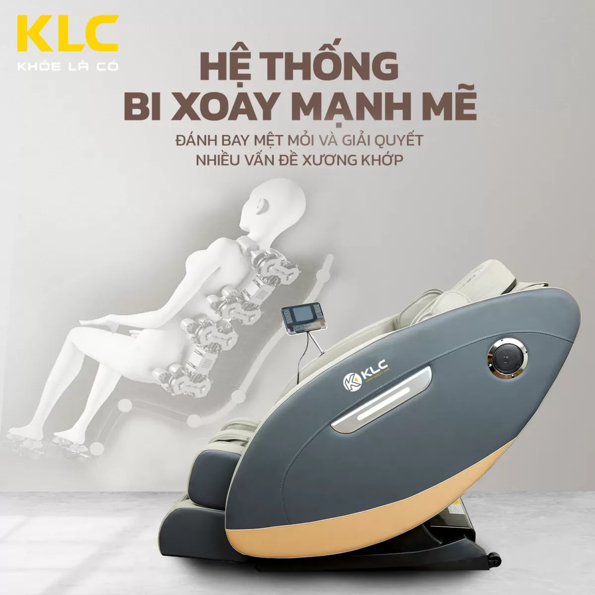 Hệ thống bi xoay của Ghế Massage KLC KY368 NEW