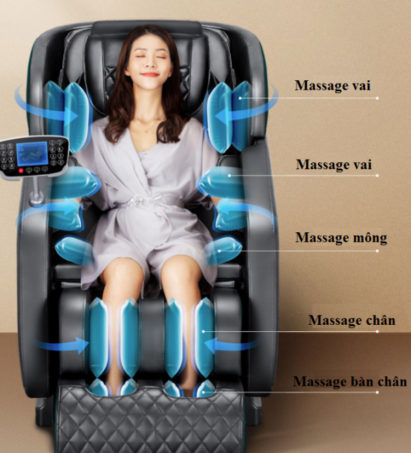 Hệ thống túi khí của Ghế massage Kagawa K8
