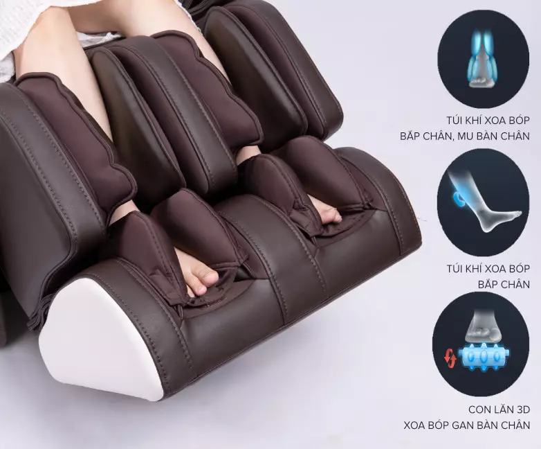 Hệ thống túi khí của Ghế Massage Maxcare Max684pro