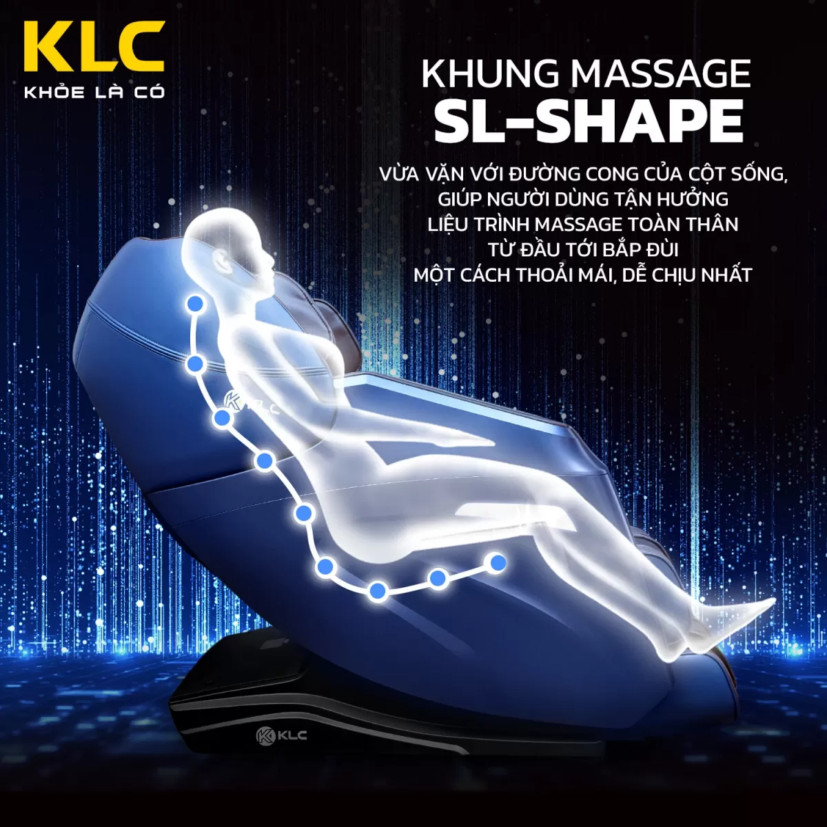 Khung massage SL của Ghế Massage KLC K686