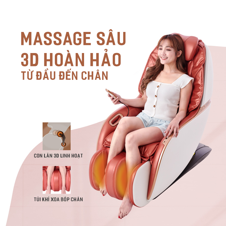 Massage sâu 3D của ghế massage Tokuyo TC-297