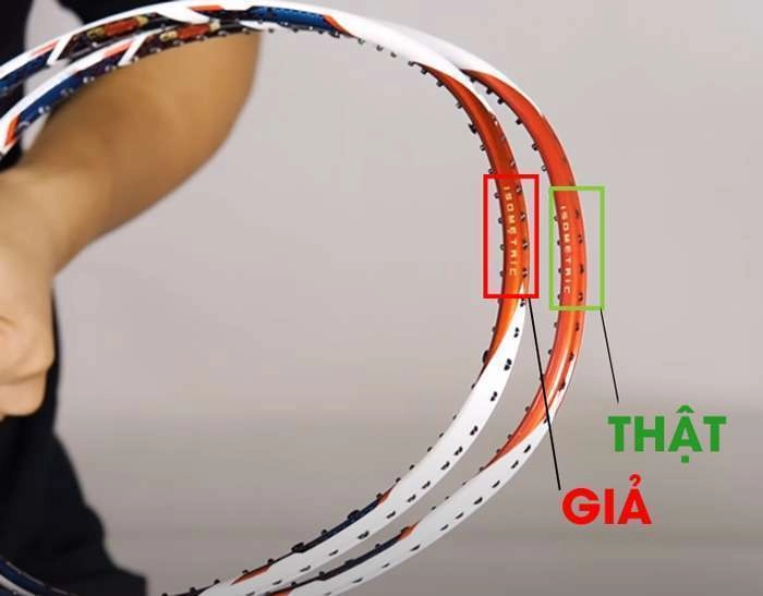 Phân biệt vợt cầu lông Yonex thật và giả