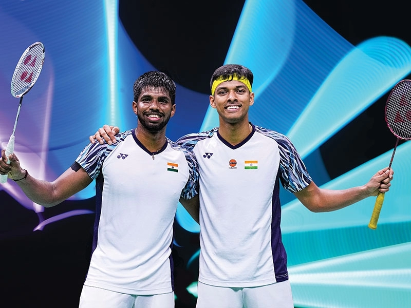 Rankireddy và Shetty Chirag top 1 bảng xếp hạng cầu lông nam thế giới hạng mục đôi nam năm 2024