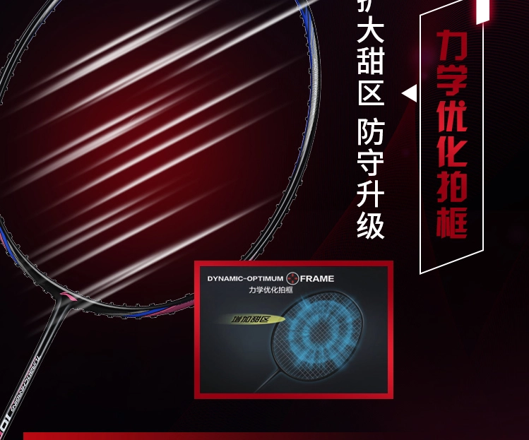 DYNAMIN-OPT-IMUM FRAME - Công nghệ tích hợp trên vợt cầu lông Lining mới nhất Turbo Charging 10C