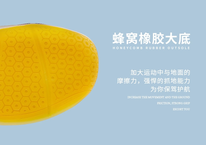 Honeycomb Rubber Outsole - Giày cầu lông Kawasaki 085 trắng xanh