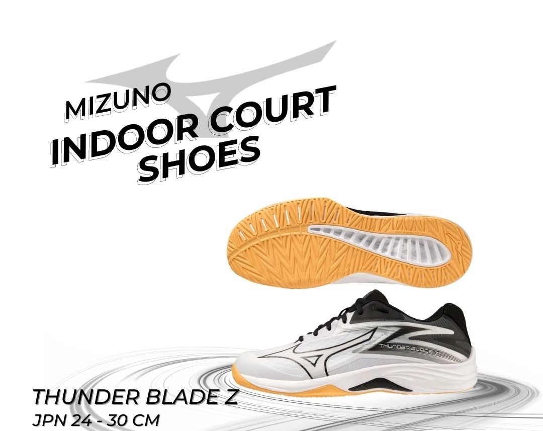 Giày cầu lông Mizuno Thunder Blade Z - Trắng đen chính hãng (V1GA237051)