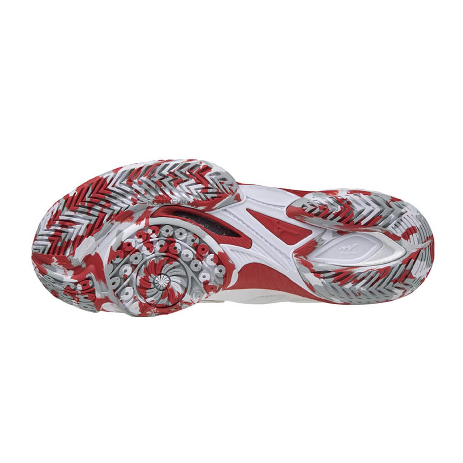 Giày cầu lông cao cấp Mizuno Wave Claw 2 - Trắng Đỏ